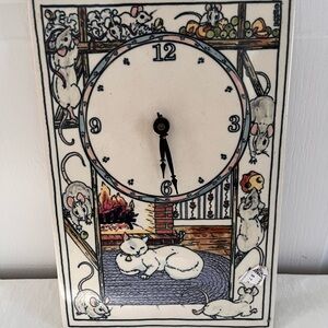 Vintage Santa Barbara ceramic wall clock